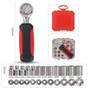 Mini gedora 4-13mm HORUSDY 14 set 13kom