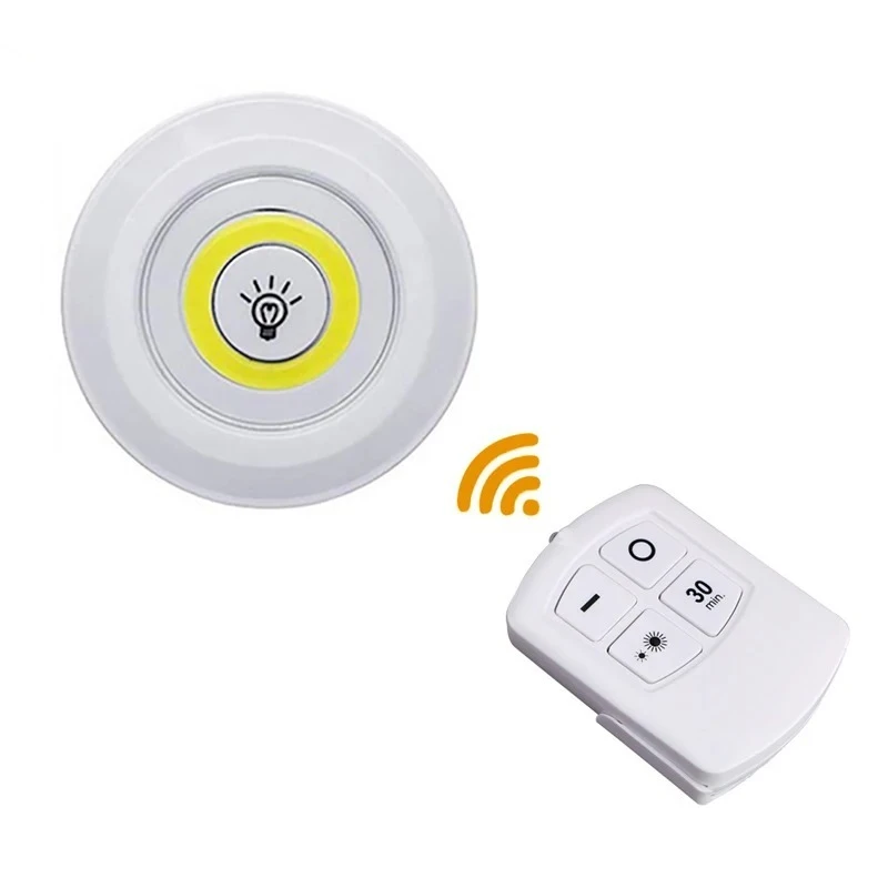 Set 3 led COB lampe sa daljinskim