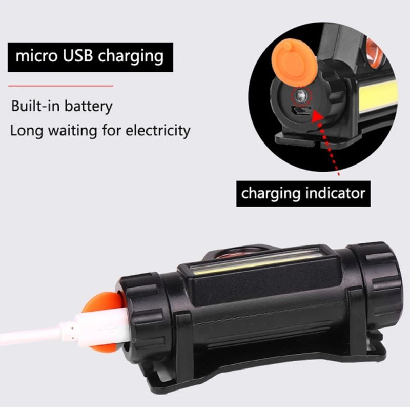 USB led lampa za glavu HEADLIGHT COB T6
