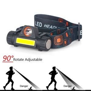 USB led lampa za glavu HEADLIGHT COB T6