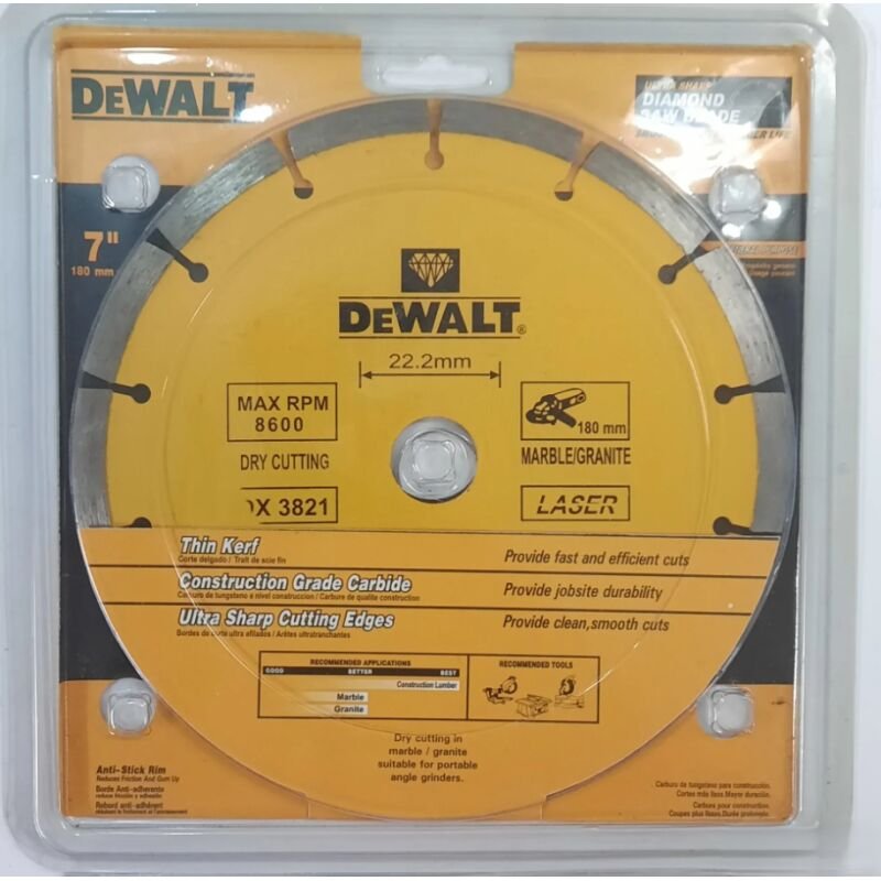 DeWalt 180mm dijamantska rezna ploča za kamen, ciglu, beton